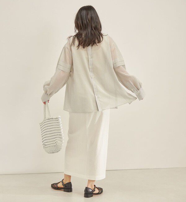 SHIPS for women「〈手洗い可能〉オーガニック コットン 2WAY ブラウス◇」|シャツ・ブラウス|