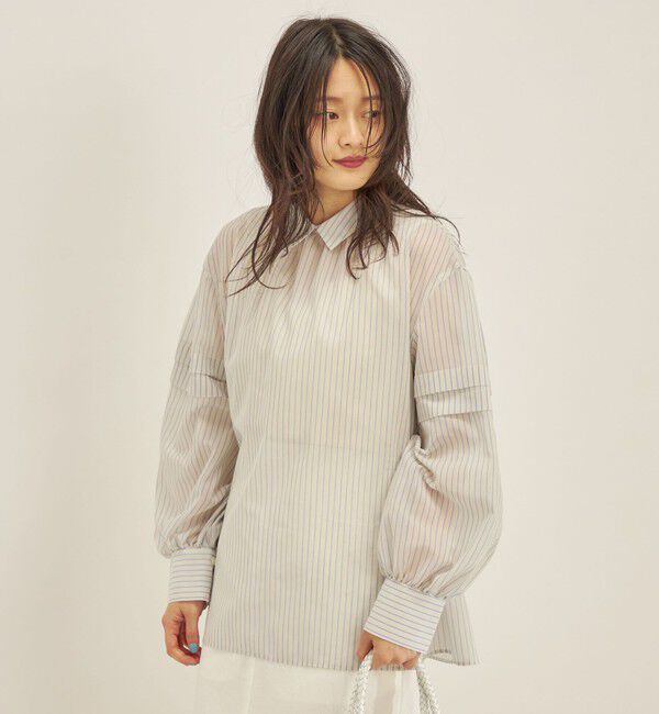 SHIPS for women「〈手洗い可能〉オーガニック コットン 2WAY ブラウス◇」|シャツ・ブラウス|