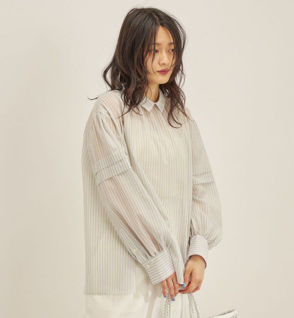 SHIPS for women「〈手洗い可能〉オーガニック コットン 2WAY ブラウス◇」|シャツ・ブラウス|