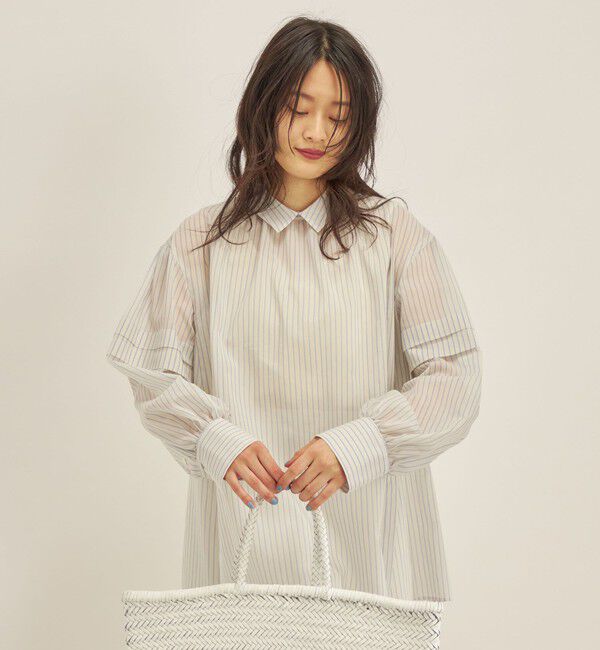 SHIPS for women「〈手洗い可能〉オーガニック コットン 2WAY ブラウス◇」|シャツ・ブラウス|