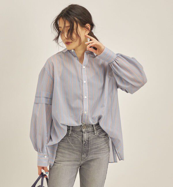 SHIPS for women「〈手洗い可能〉オーガニック コットン 2WAY ブラウス◇」|シャツ・ブラウス|