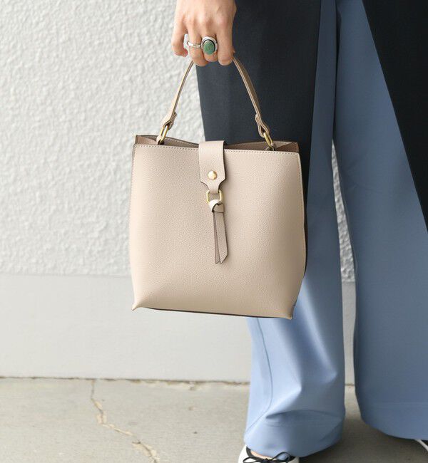 SHIPS any「《一部追加予約》SHIPS any: バイカラー2WAY スクエア ショルダー バッグ」|ショルダー・メッセンジャー|