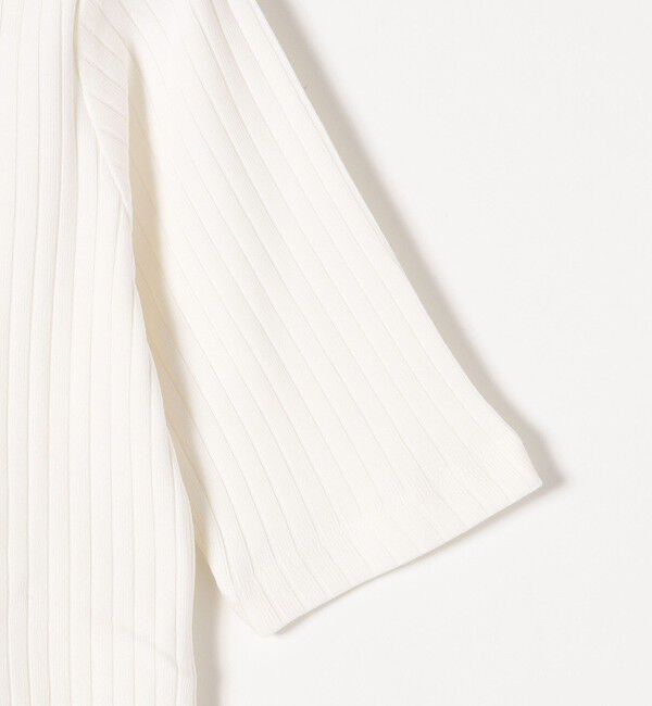 SHIPS any「SHIPS any:〈洗濯機可能〉テレコ リブ ハーフスリーブ TEE」|Tシャツ・カットソー|