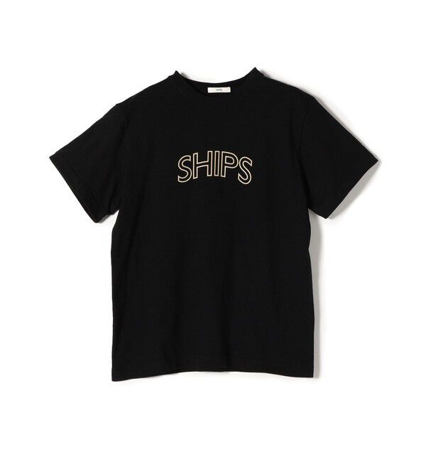 SHIPS for women「【WEB限定】 SHIPS ラウンド プリント ロゴ TEE」|Tシャツ・カットソー|
