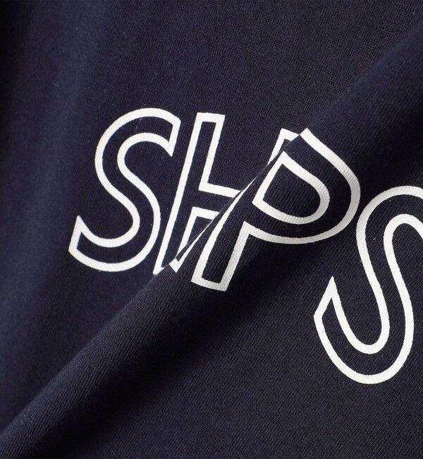 SHIPS for women「【WEB限定】 SHIPS ラウンド プリント ロゴ TEE」|Tシャツ・カットソー|