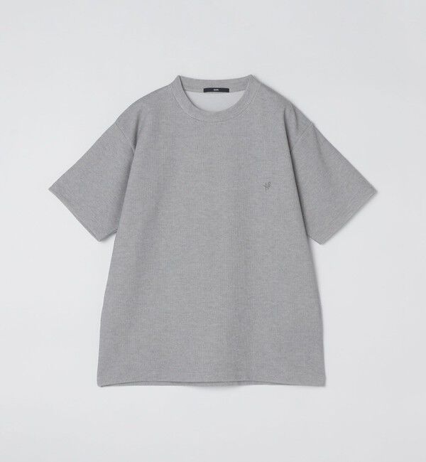 SHIPS「【WEB限定】SHIPS: ワンポイント ロゴ バーズアイ Tシャツ 24SS」|Tシャツ・カットソー|