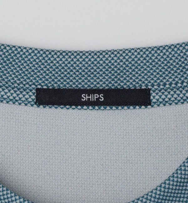 SHIPS「【WEB限定】SHIPS: ワンポイント ロゴ バーズアイ Tシャツ 24SS」|Tシャツ・カットソー|