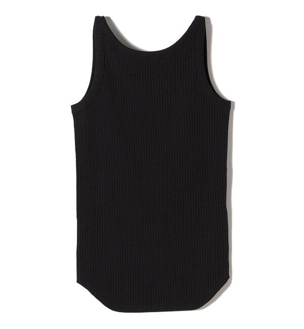 SHIPS for women「SHIPS Primary Navy Label:丸胴 テレコ タンクトップ」|タンクトップ|ブラック