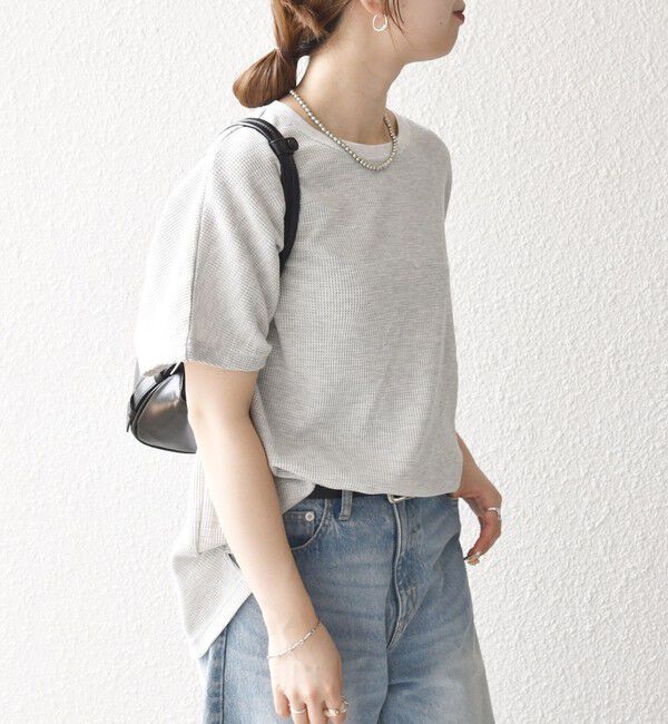 SHIPS any「【WEB限定】SHIPS any:〈洗濯機可能〉ワッフル ワイド TEE」|Tシャツ・カットソー|