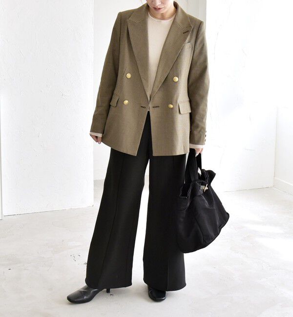 quaranciel「quaranciel:〈洗濯機可能〉ハンサム ダブルブレスト ブレザー ジャケット（セットアップ対応）」|テーラードジャケット|