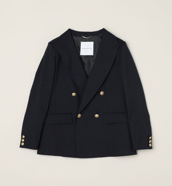 quaranciel「quaranciel:〈洗濯機可能〉ハンサム ダブルブレスト ブレザー ジャケット（セットアップ対応）」|テーラードジャケット|