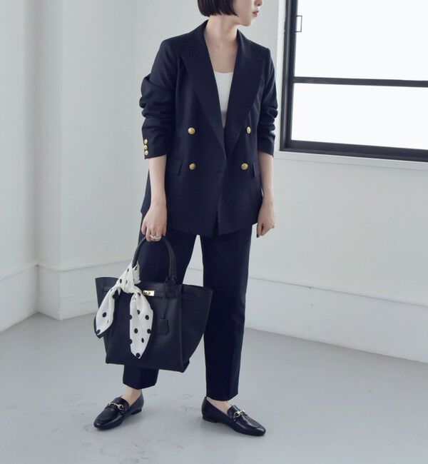 quaranciel「quaranciel:〈洗濯機可能〉ハンサム ダブルブレスト ブレザー ジャケット（セットアップ対応）」|テーラードジャケット|