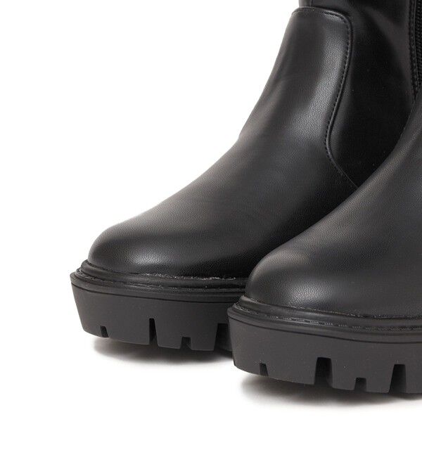 SHIPS any「【SHIPS any別注】eblouna: トラックソール ロング ブーツ」|ロングブーツ|