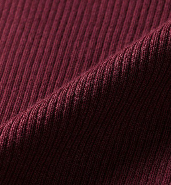 quaranciel「quaranciel:〈手洗い可能〉コットン タートルネック リブ ニット」|ニット・セーター|