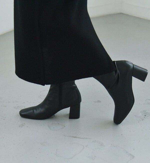 quaranciel「quaranciel: ストレッチ ヒール ショート ブーツ」|ショートブーツ|