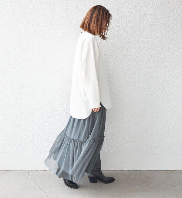 SHIPS for women「〈手洗い可能〉チュール リバーシブル ギャザー スカート◇」|スカート|
