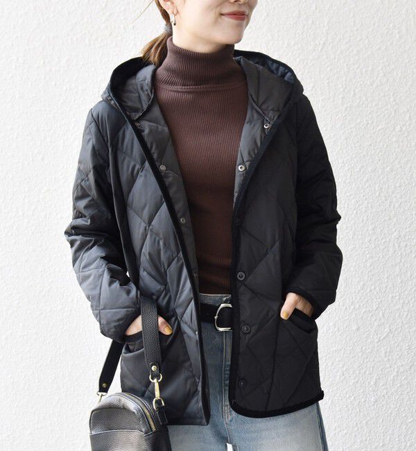 SHIPS any「【SHIPS any別注】TAION:〈手洗い可能〉パイピング フード ジャケット」|ダウン|