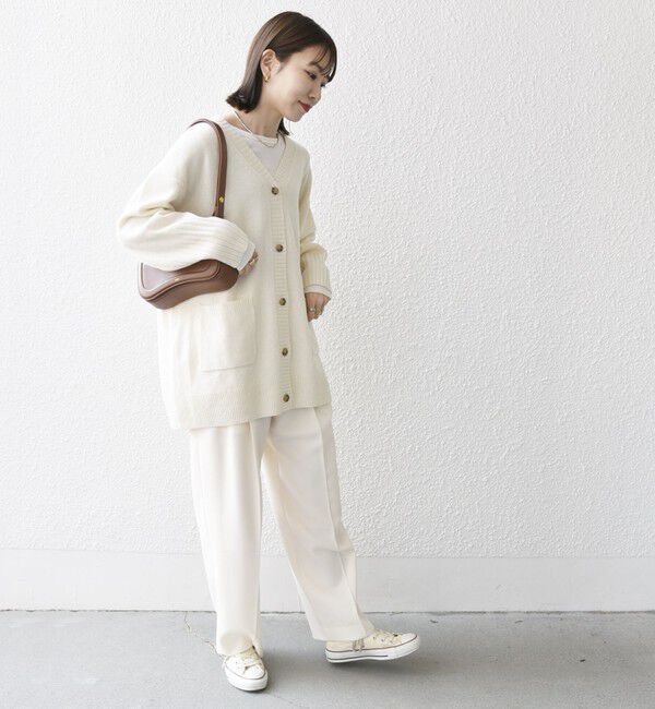 SHIPS any「SHIPS any: AQUA カシミヤ ミックス Vネック ニット カーディガン」|カーディガン|