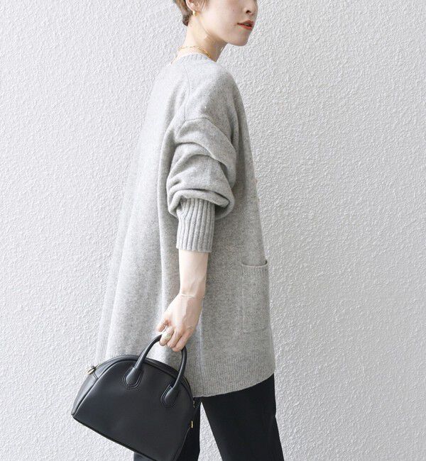 SHIPS any「SHIPS any: AQUA カシミヤ ミックス Vネック ニット カーディガン」|カーディガン|