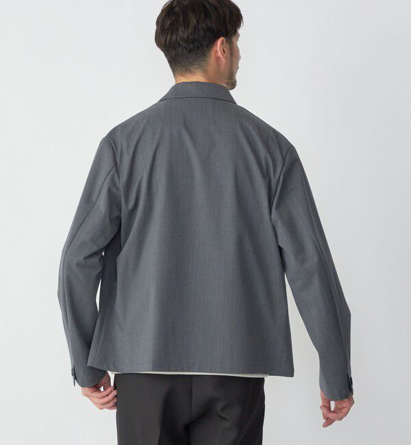 SHIPS「SHIPS: 〈セットアップ対応〉スーパー140 リラックス ジップアップ ブルゾン」|ブルゾン・スタジャン|