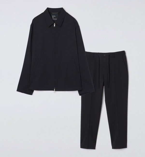 SHIPS「SHIPS: 〈セットアップ対応〉スーパー140 リラックス ジップアップ ブルゾン」|ブルゾン・スタジャン|