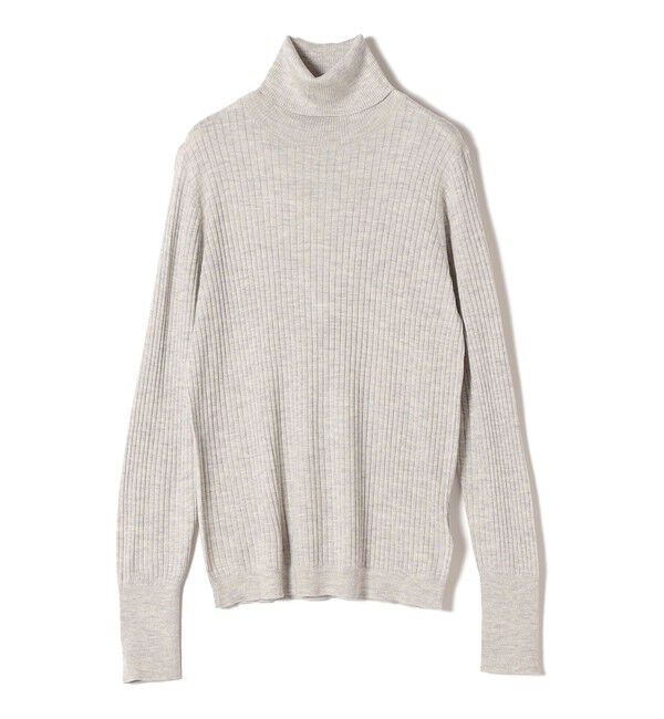 SHIPS for women「SHIPS Primary Navy Label:シルク カシミヤ タートルネック」|ニット・セーター|ライトグレー