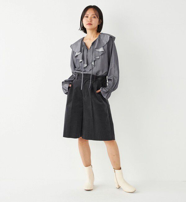 SHIPS Colors 「SHIPS Colors:〈洗濯機可能〉ストレッチ コーデュロイ キュロット」|キュロット|