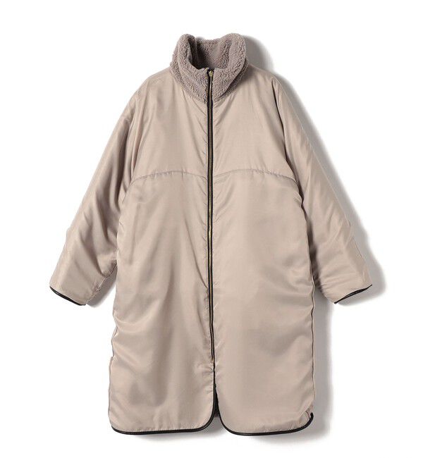 SHIPS for women「* 〈手洗い可能〉パイピング ドルマン ボア コート ◇」|その他|