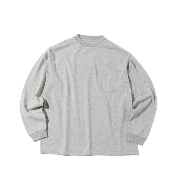 SHIPS「Southwick:Gate Label BO`SUN ネック 長袖Ｔシャツ」|シャツ・ブラウス|グレー