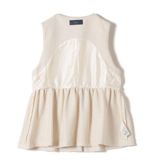 SHIPS for women「〈セレモニー対応可〉スラブ ツイード ジレ（セットアップ対応）」|ベスト・ジレ|