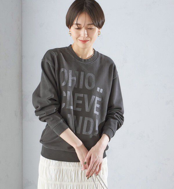 SHIPS for women「【SHIPS別注】Odub:〈手洗い可能〉メタリック ロゴ スウェット 24SS ◇」|スウェット・ジャージ|