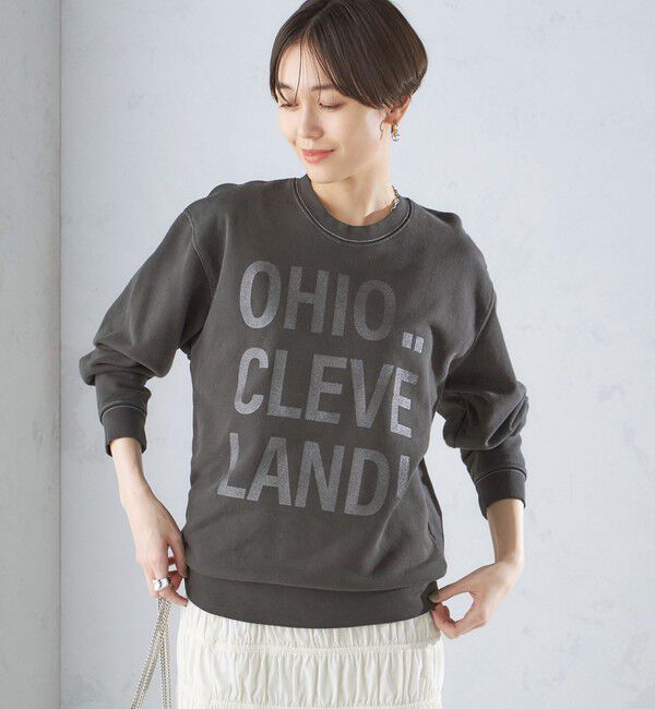 SHIPS for women「【SHIPS別注】Odub:〈手洗い可能〉メタリック ロゴ スウェット 24SS ◇」|スウェット・ジャージ|