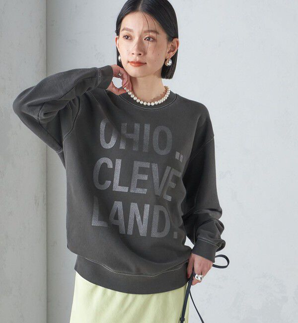 SHIPS for women「【SHIPS別注】Odub:〈手洗い可能〉メタリック ロゴ スウェット 24SS ◇」|スウェット・ジャージ|