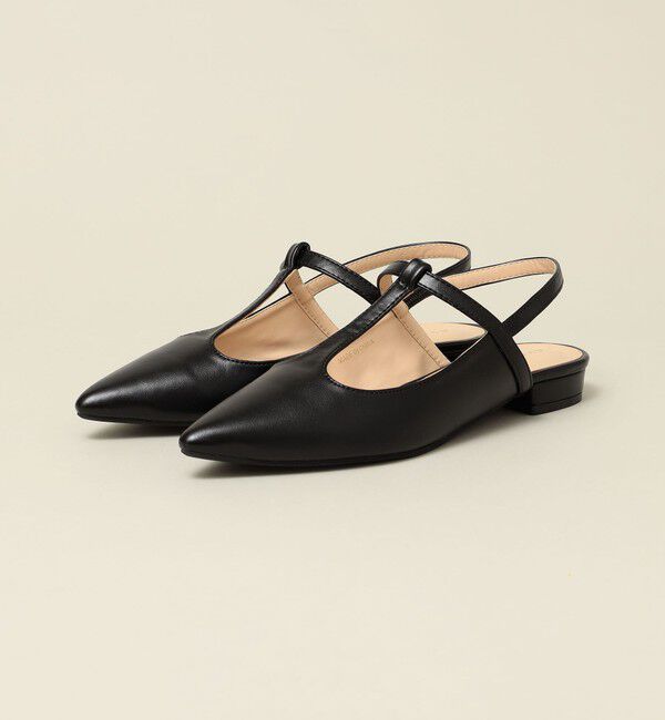 quaranciel「quaranciel: Tストラップ ポインテッド パンプス」|パンプス|