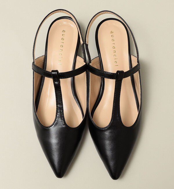 quaranciel「quaranciel: Tストラップ ポインテッド パンプス」|パンプス|