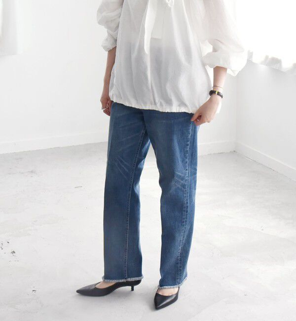 quaranciel「quaranciel:〈洗濯機可能〉ハンサム テーパード デニム パンツ 2」|デニム|