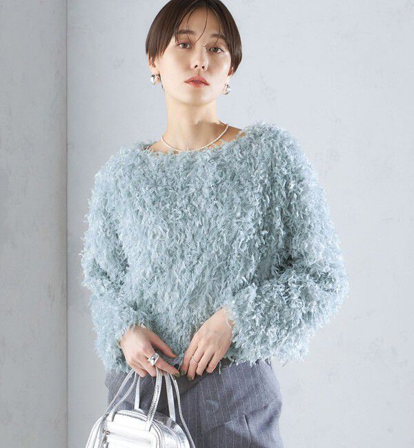 SHIPS for women「〈手洗い可能〉フェザー ヤーン プルオーバー 24SS ◇」|プルオーバー|