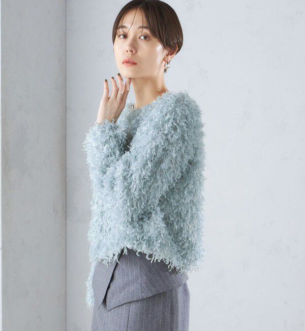 SHIPS for women「〈手洗い可能〉フェザー ヤーン プルオーバー 24SS ◇」|プルオーバー|