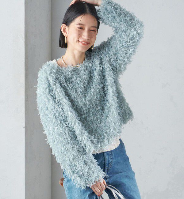 SHIPS for women「〈手洗い可能〉フェザー ヤーン プルオーバー 24SS ◇」|プルオーバー|