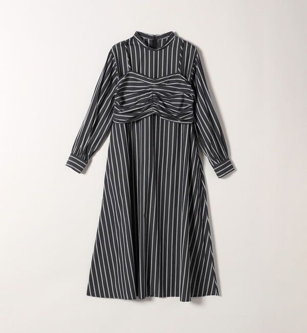 SHIPS any「SHIPS any:〈手洗い可能〉ストライプ ツイスト ビスチェ ワンピース」|ワンピース|