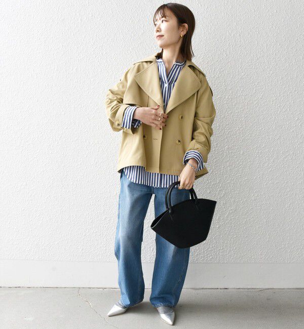 SHIPS any「SHIPS any: 〈洗濯機可能〉ショート トレンチ コート」|トレンチコート|