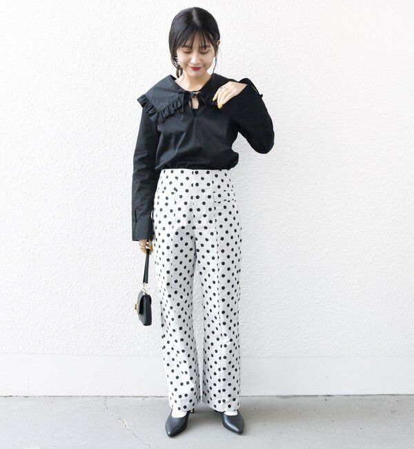 SHIPS any「SHIPS any: ドット ジャカード ストレート ポケット パンツ」|その他|