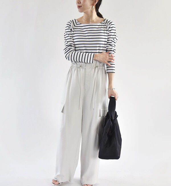 quaranciel「quaranciel:〈手洗い可能〉ツイル ドロスト カーゴ パンツ（セットアップ対応）」|カーゴ|