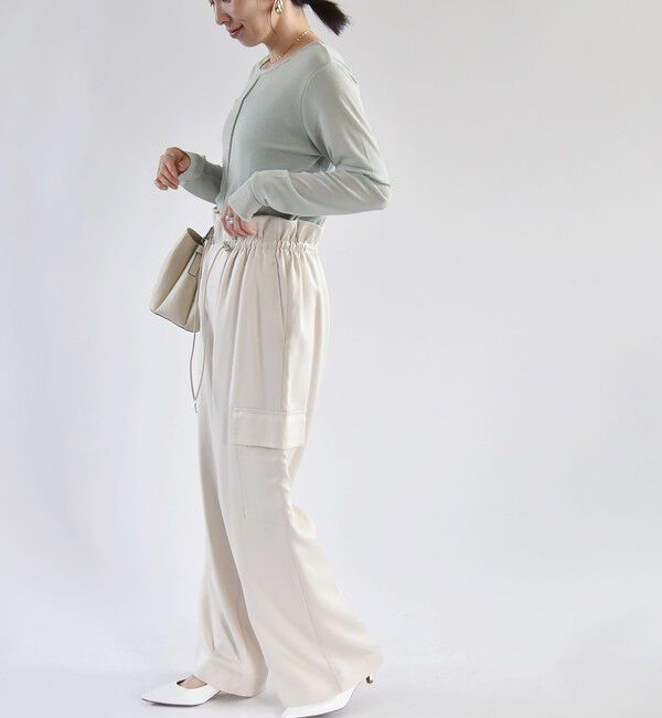 quaranciel「quaranciel:〈手洗い可能〉ツイル ドロスト カーゴ パンツ（セットアップ対応）」|カーゴ|