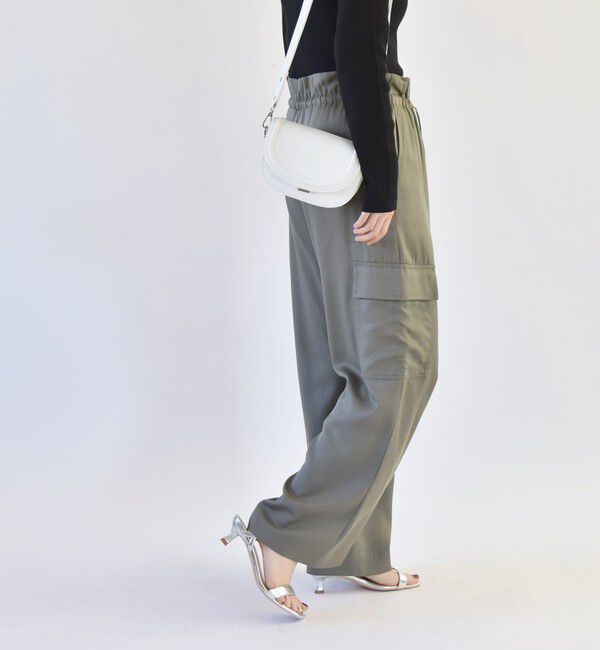 quaranciel「quaranciel:〈手洗い可能〉ツイル ドロスト カーゴ パンツ（セットアップ対応）」|カーゴ|