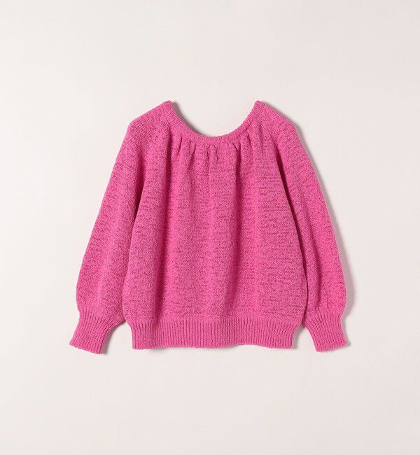 SHIPS any「SHIPS any:〈手洗い可能〉テープヤーン バックリボン ニット プルオーバー」|ニット・セーター|