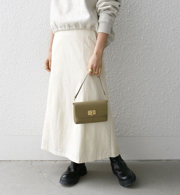 SHIPS any「SHIPS any:〈洗濯機可能〉オーバーダイ バック レースアップ スカート」|スカート|