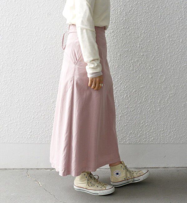 SHIPS any「SHIPS any:〈洗濯機可能〉オーバーダイ バック レースアップ スカート」|スカート|