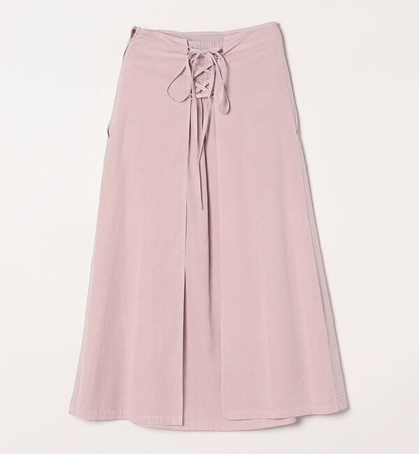 SHIPS any「SHIPS any:〈洗濯機可能〉オーバーダイ バック レースアップ スカート」|スカート|