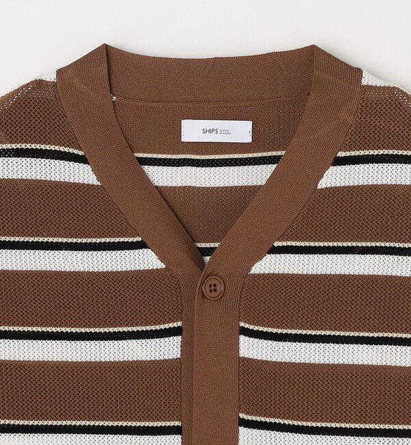 SHIPS any「SHIPS any: 〈手洗い可能・軽量〉 シャロー Vネック スポンディッシュ カーディガン◇」|カーディガン|